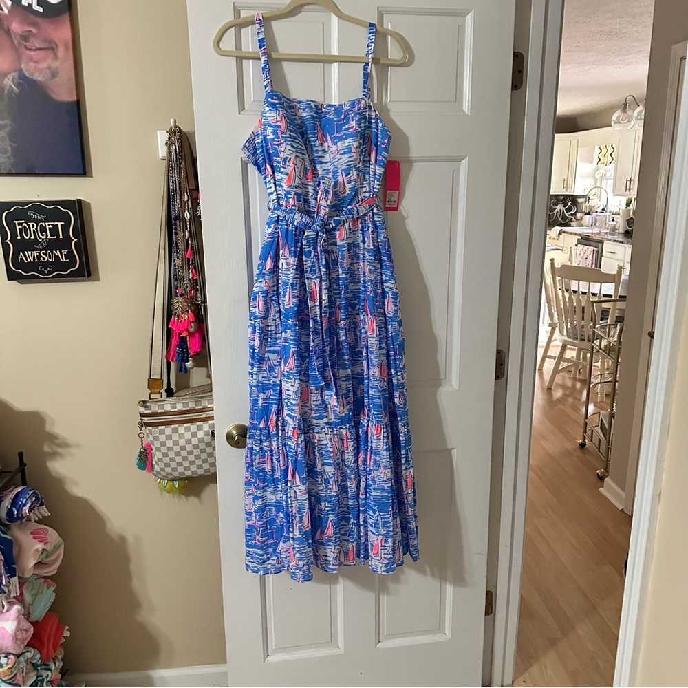 🎈SOLD🎈NWT Lilly Pulitzer Analeese midi dress - Picture 1 of 5